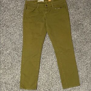 Pilcro and the Letterpress Olive Straight Leg Jeans
